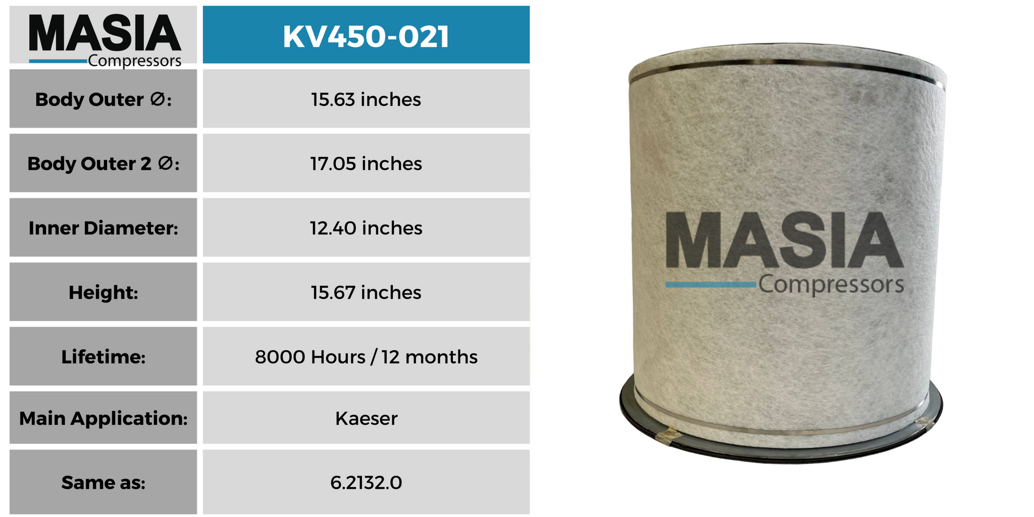 SA-7934 Sakura Air/Oil Separator - Same as: SA79670-8000 Working Hours