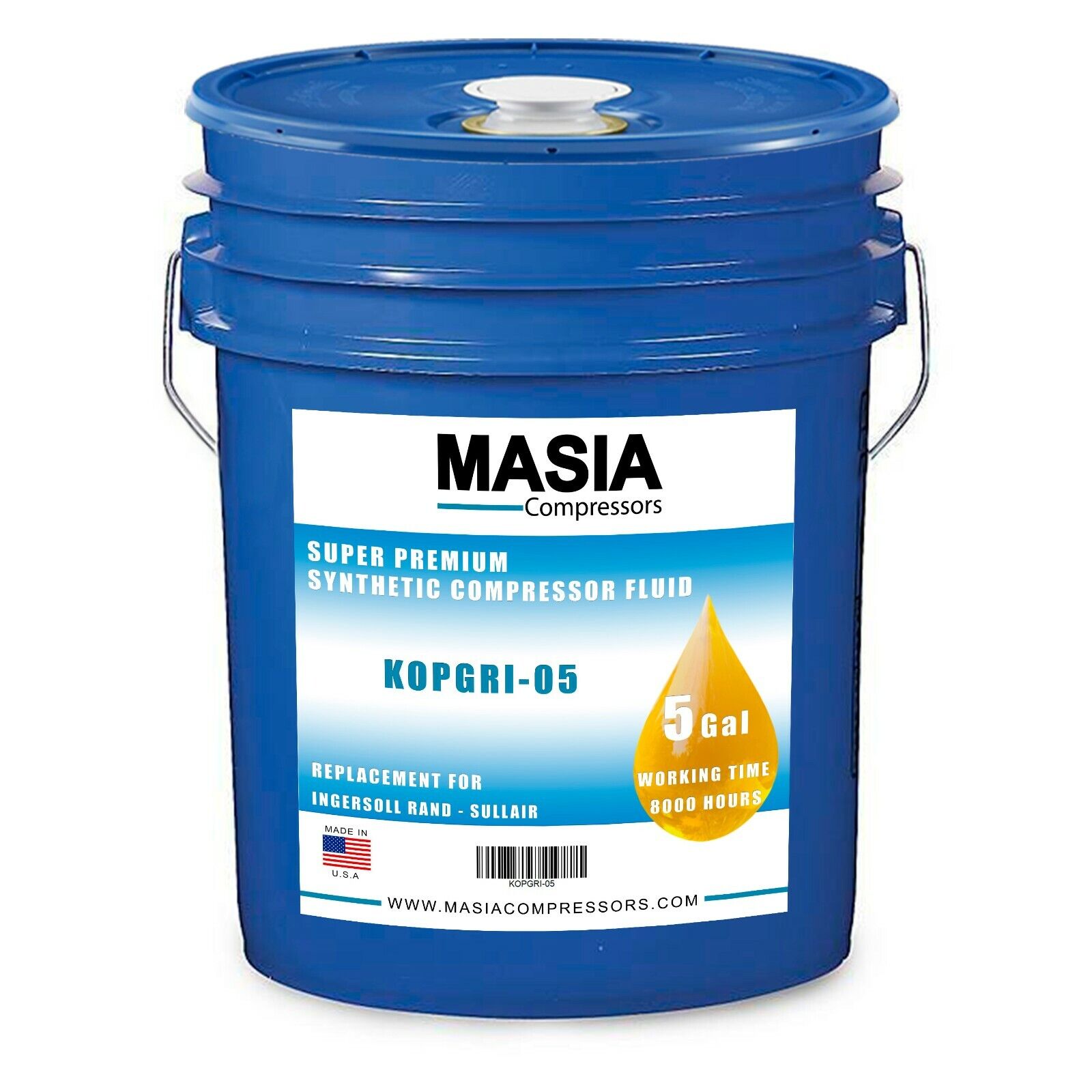 Quincy Quinsyn PG Oil, 5 Gallon Pail, PAG Premium Synthetic Base (143808-005)