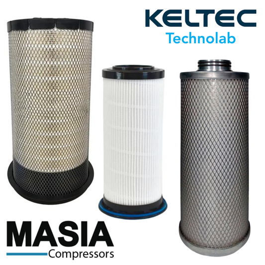 Kit de filtros Sullair para 75-100 HP: 2250168-053, 2250168-084, 2250169-993 (2)
