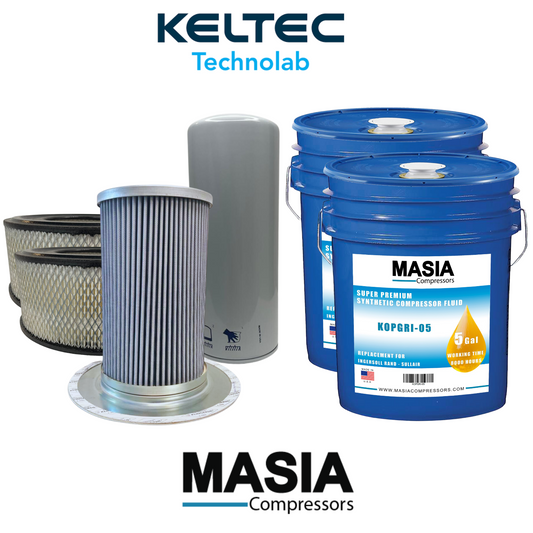 Kit de servicio para compresor EP100: 39708466 (2), 39796982, 39738265, 38459582 (2)