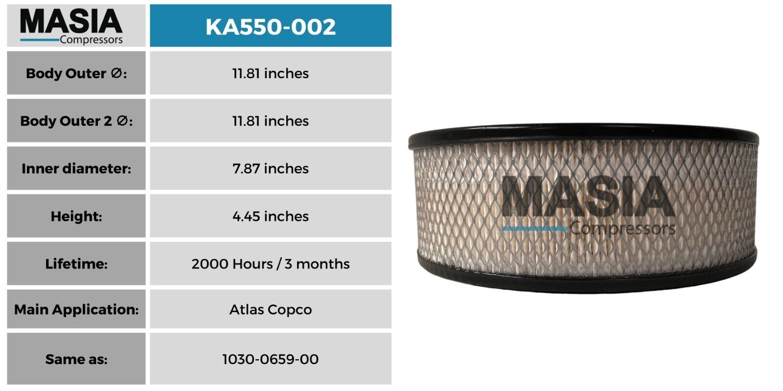 7211140000 FIAC Air Filter