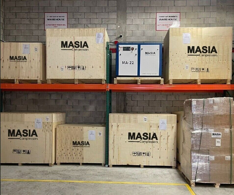 Masia VSD Screw Air Compressor 50 HP Direct Drive / 228 CFM / 125 PSI / 220VAC