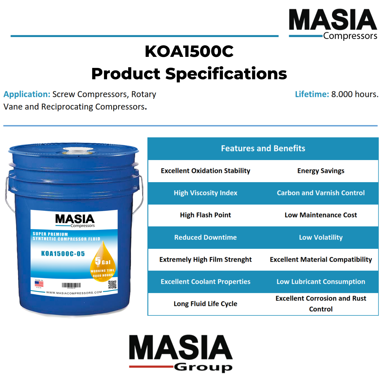 Rarus 829 Lubricant for Compressor Compatible with Mobil - 4 gal