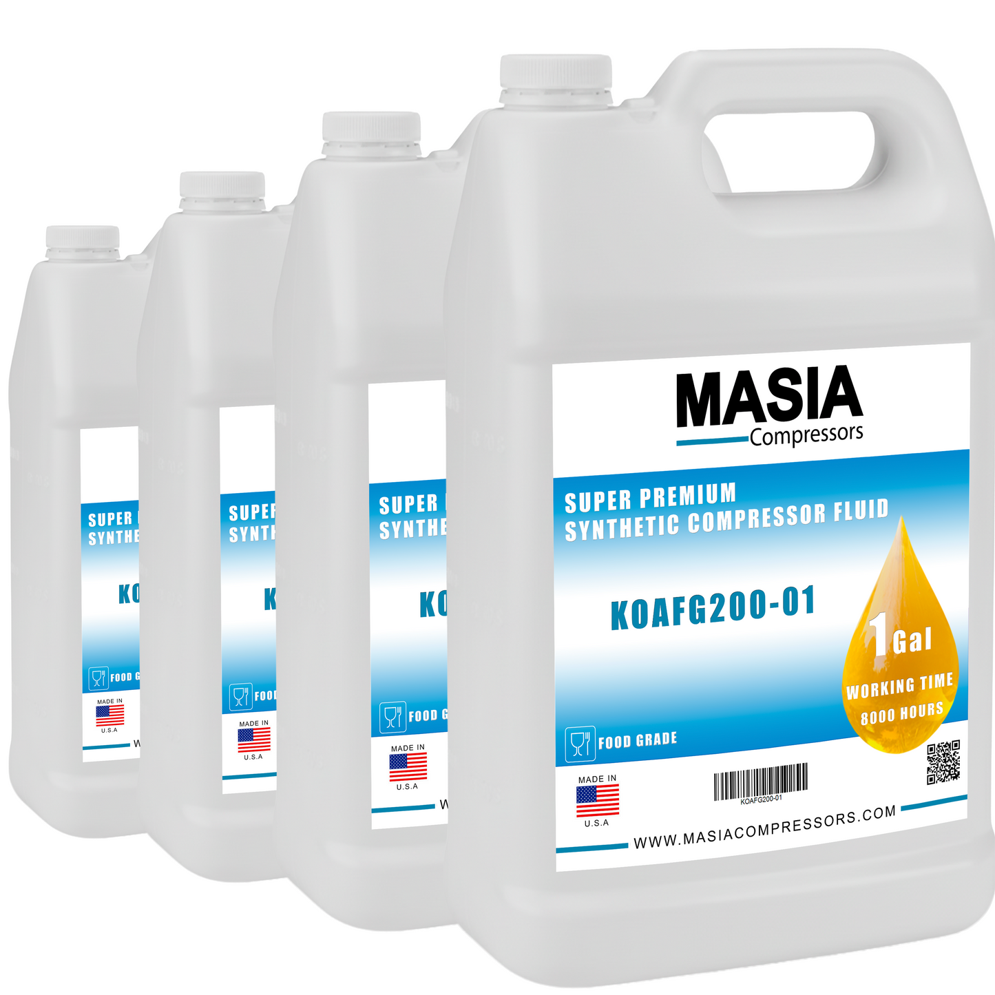 RX Food Grade FG Lubricant Compatible with Atlas Copco - 4 gal