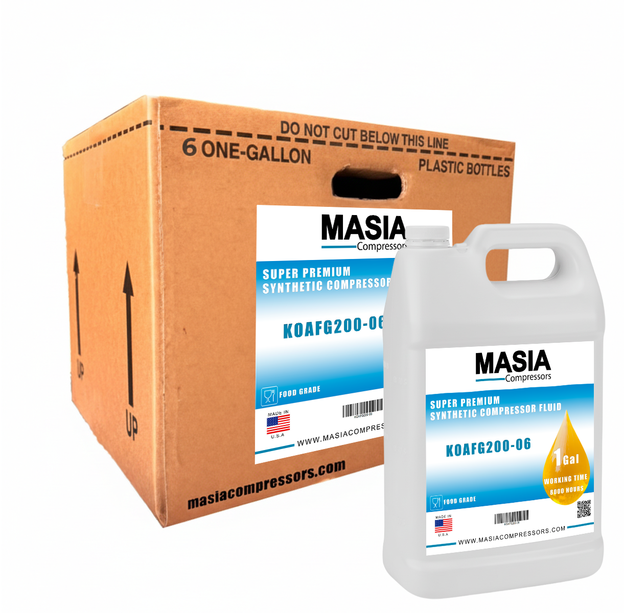 RX Food Grade FG Lubricant Compatible with Atlas Copco - 6 gal