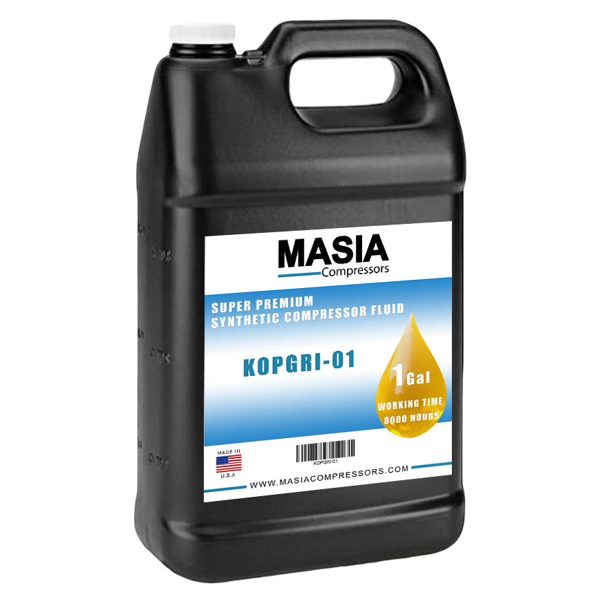 KOPGRI-01 Masia Compressors Lubricant, Premium Synthetic PAG Base, 1 Gallon Jug
