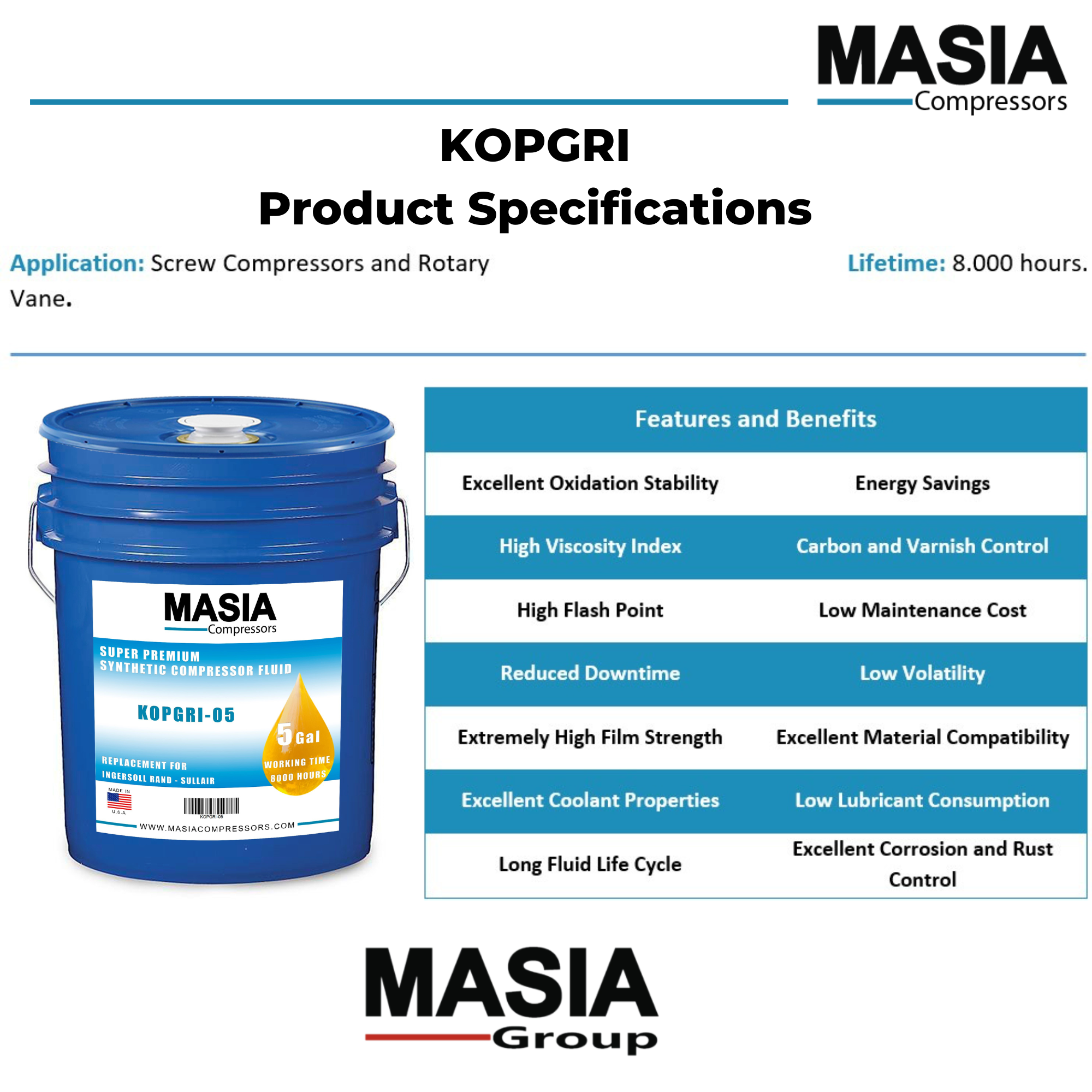 KOPGRI-01 Keltec Technolab Lubricant, PAG Base, 1 Gallon Jug