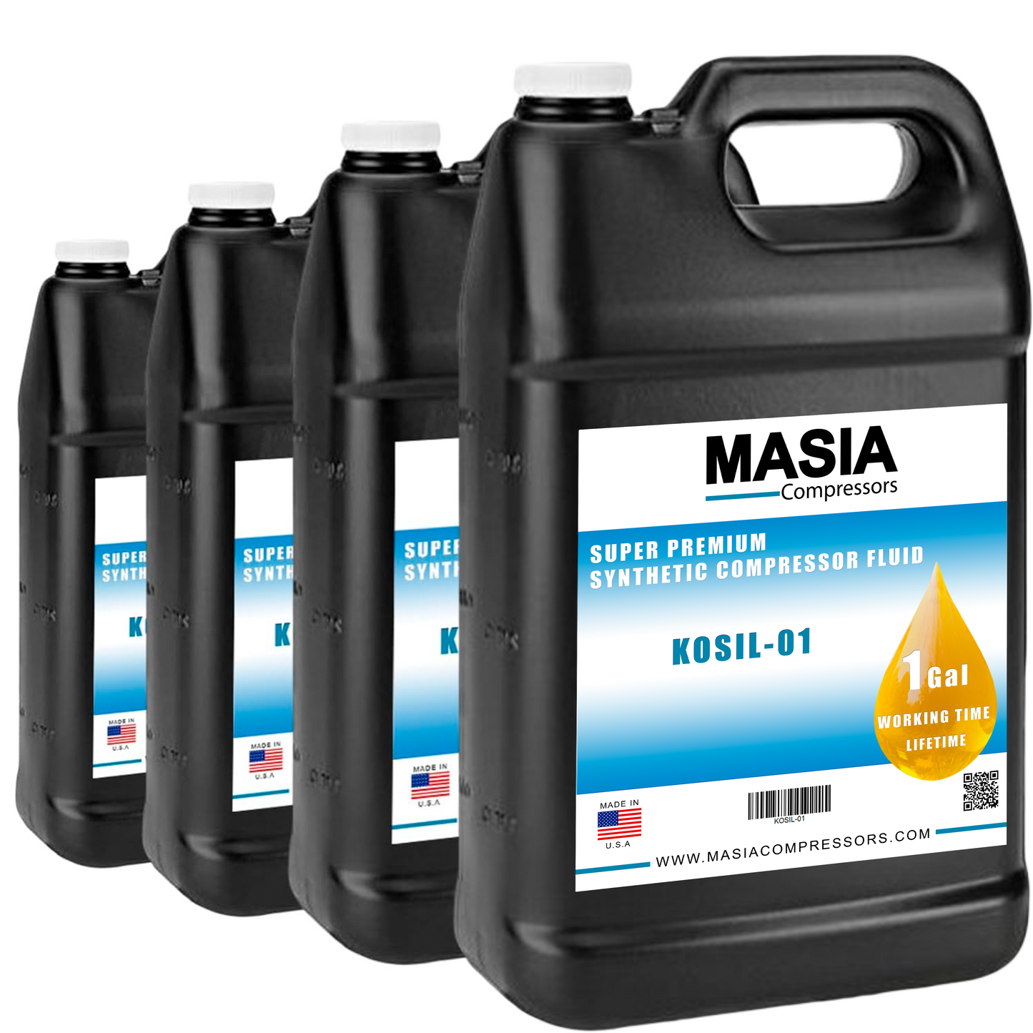 02250051-153 Lubricant for Compressor Compatible with Sullair - 4 gal