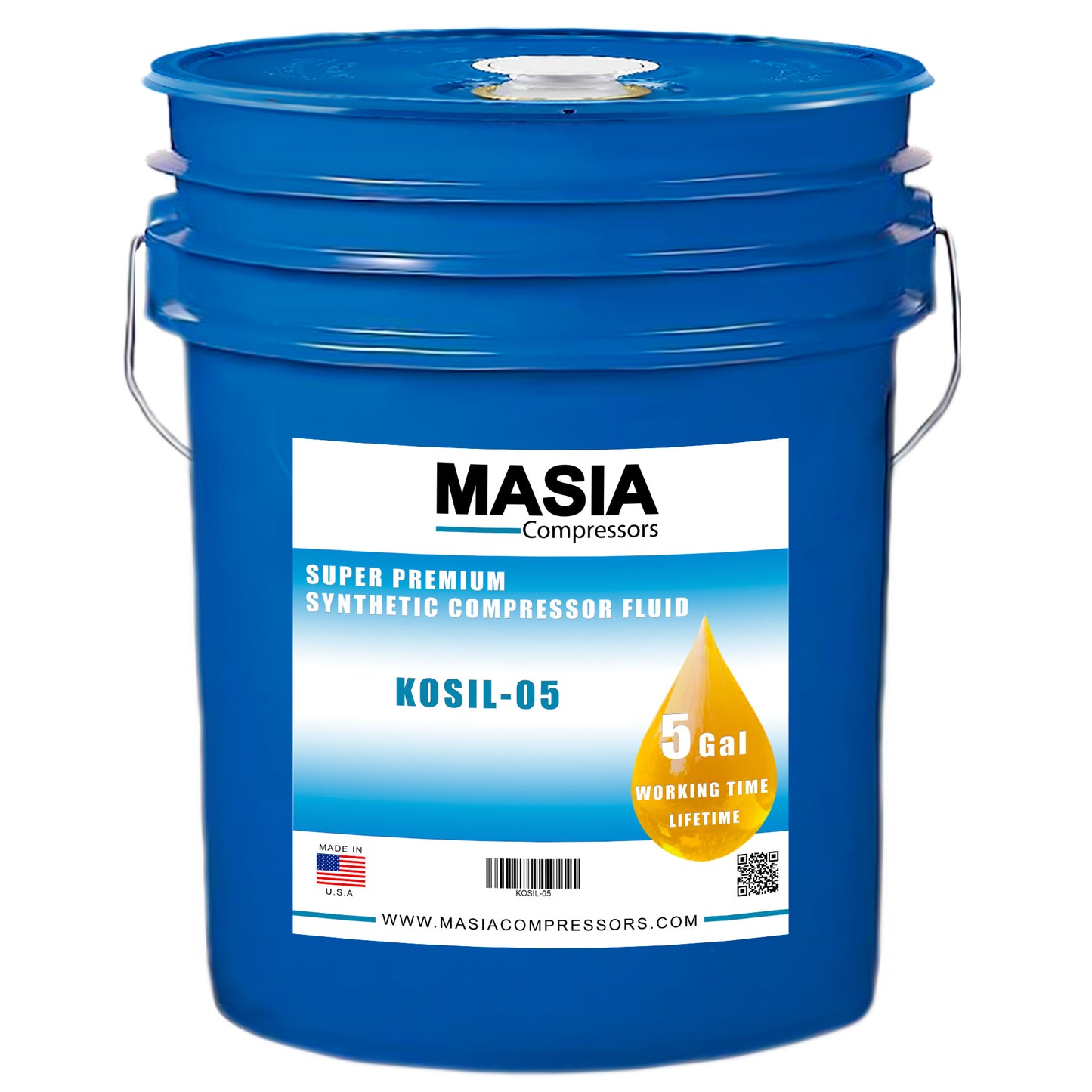2250051-153 Lubricant for Compressor Compatible with Sullair - 5 gal