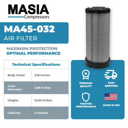00521-075SP Air Filter Compatible with Sullivan Palatek