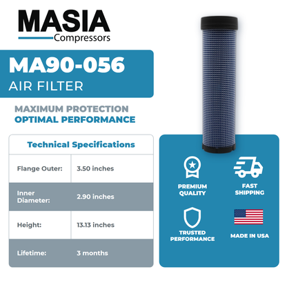 00521-082S Air Filter Compatible with Sullivan Palatek