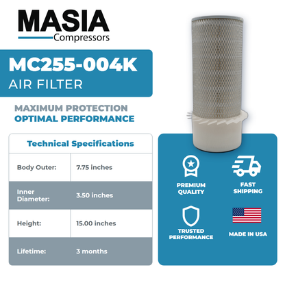 00521-080 Air Filter Compatible with Sullivan Palatek