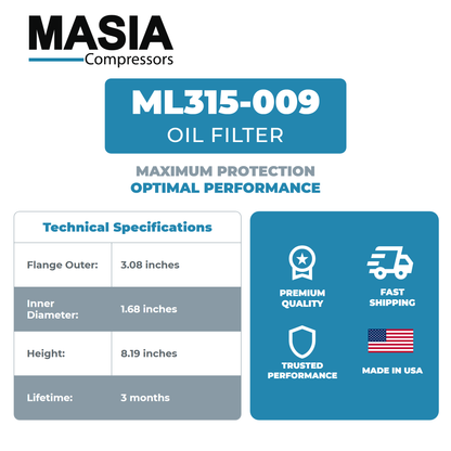ML315-009 Oil Filter Masia Compressors