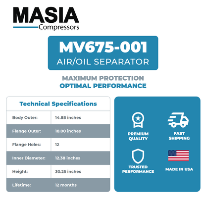 S138D0748 Air/Oil Separator Compatible with United Air Filter