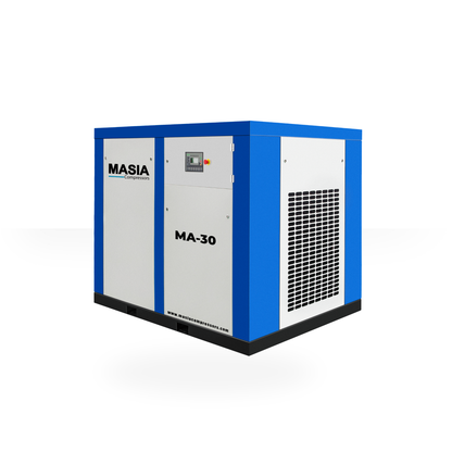 Masia 220V 30HP 3PH Industrial Rotary Screw Air Compressor 145 PSI 128CFM 10 Bar