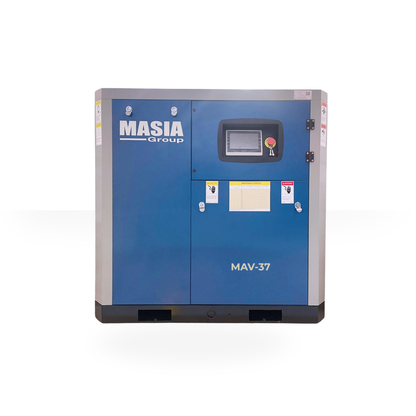 Compresor de aire de tornillo Masia VSD de 50 HP con accionamiento directo, 228 CFM, 125 PSI y 220 V CA