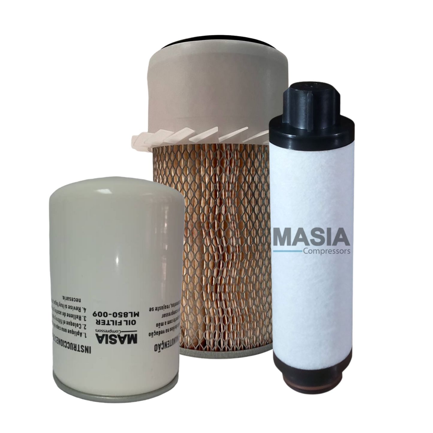 Kit de filtros Sullair ES-8 de 15 a 30 HP (incluye: 02250050-602, 02250106-791, 043334)