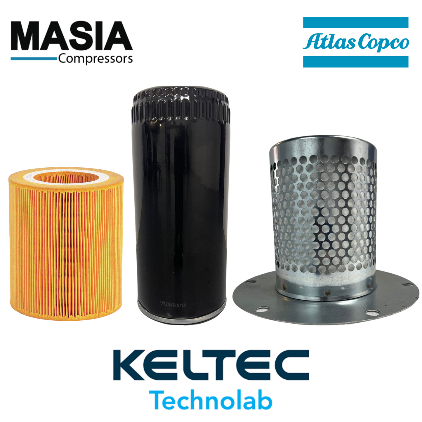 Kit de filtros GA-15 Atlas Copco: 1613-8720-00, 1613-6105-00, 1613-7502-00