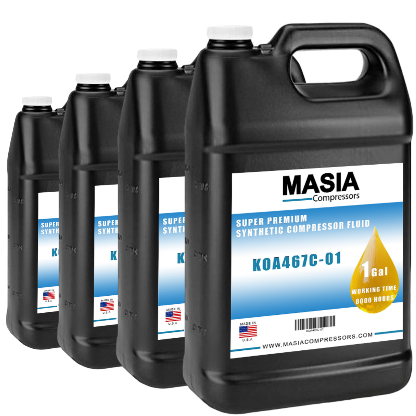 Kaeser S-460 Oil, 4 Gallon Case, 8000 Hours, PAO Base (9.5409.1, S-460-05)