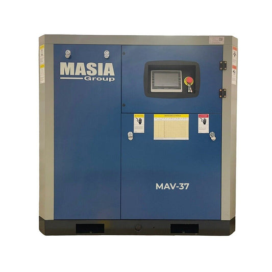Compressor de ar de parafuso Masia VSD 50 HP Direct Drive / 228 CFM / 125 PSI / 220VAC