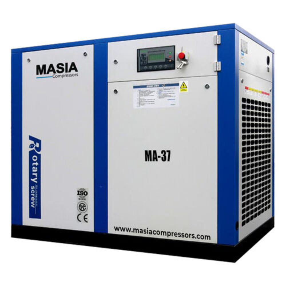 Masia 220V 50HP 3PH Compressor de ar de parafuso rotativo industrial 145 PSI 222CFM 10 Bar