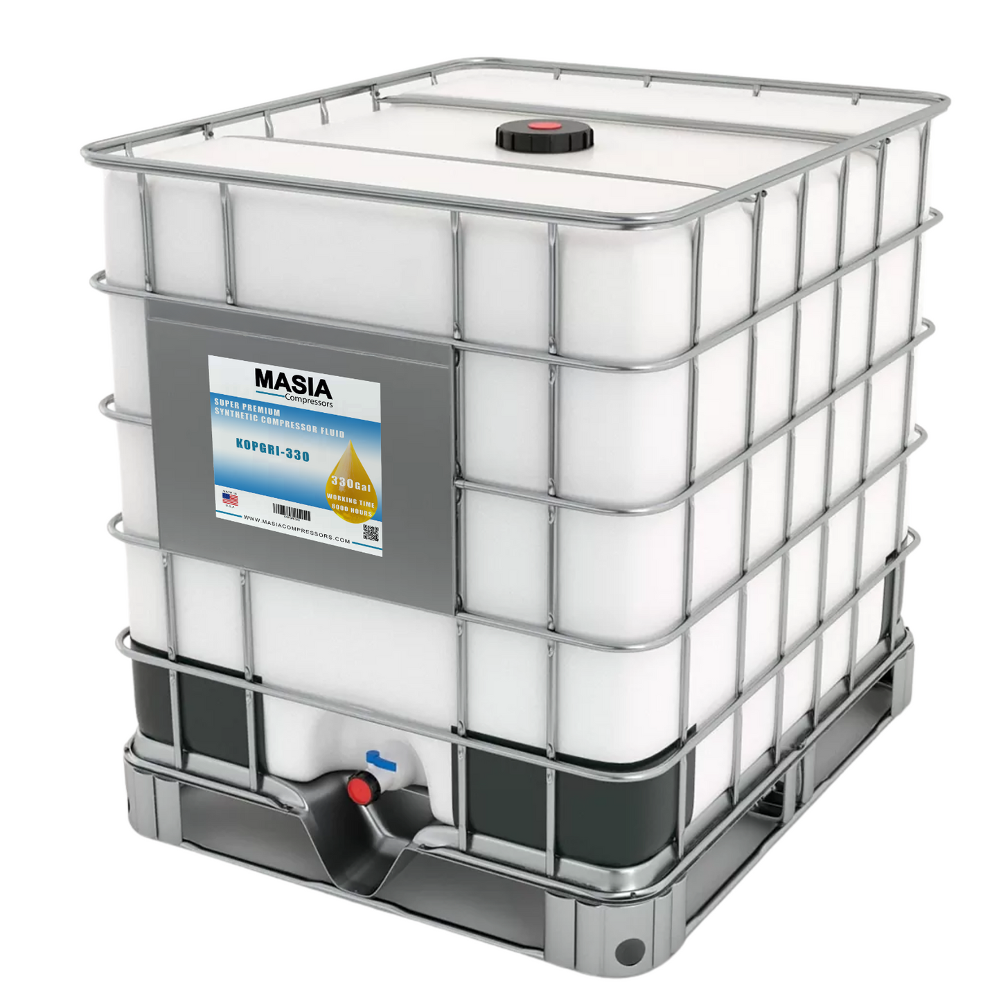 Amsoil Sirocco Compressor Oil Amoco - 330-Gal Tote - ISO 46 - Fabricado nos EUA