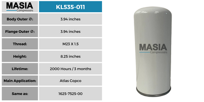 Filtro de aceite Mann Filter W962/44 - Fabricado en EE. UU. - 2000 horas de funcionamiento