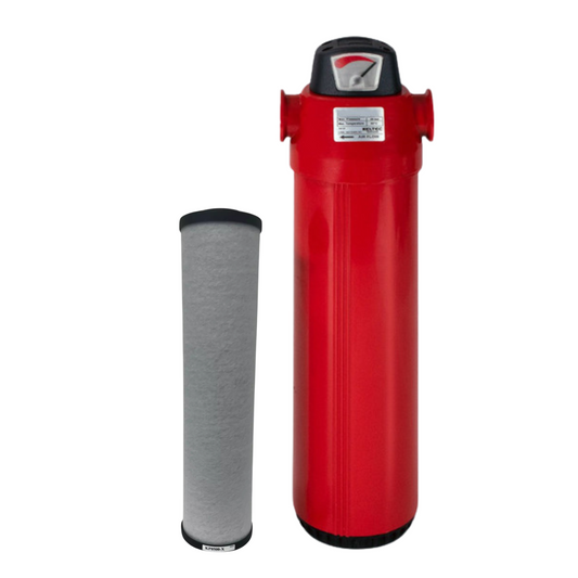 Compressed Air Filter Housing 2" - 500 CFM - with Oil Removal Element (0.01 ppm)