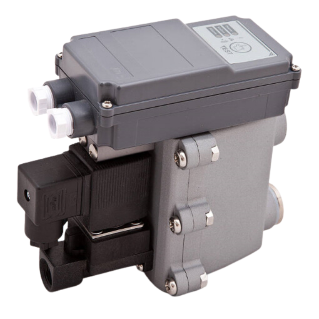 Solenoid Drain Valve Zero Loss 250 CFM - IP65 - 1/2" NPT x 3/8" NPT - 90-260 VAC