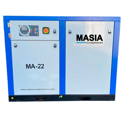 Compresor de aire de tornillo rotativo industrial Masia 220V 30HP 3PH 145 PSI 128CFM 10 Bar