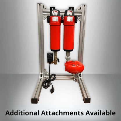 Compressed Air Filter Housing 2" - 500 CFM - with Prefiler Element (5 micron)