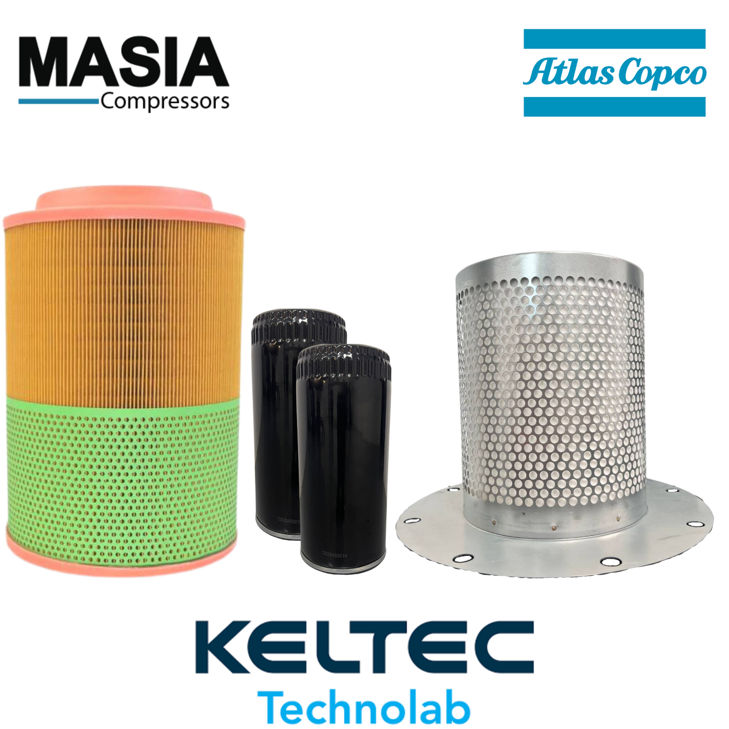 Kit de filtro GA-55 Atlas Copco 1613-9501-00, 1613-6105-00 (2), 2901-0858-00