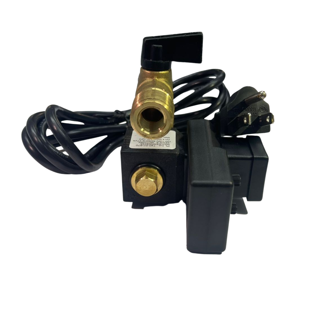 532-04-300-1 Hankison Solenoid Drain Valve - 1/2" Thread - 6 ft cord - 115 V