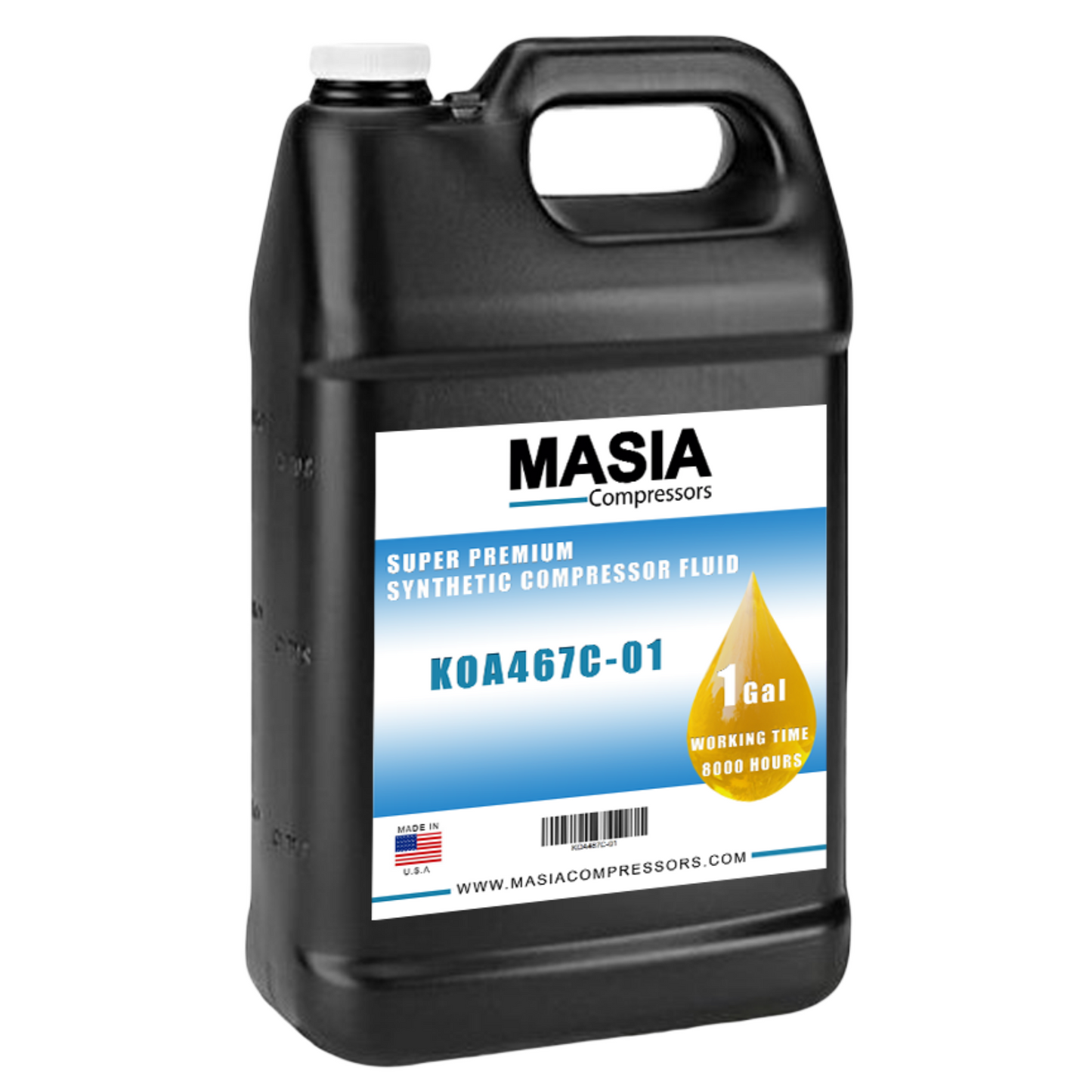 Lubricante Gardner Denver Aeon CL, bidón de 1 galón, 8000 horas, base PAO (28H109, ​​28H254)