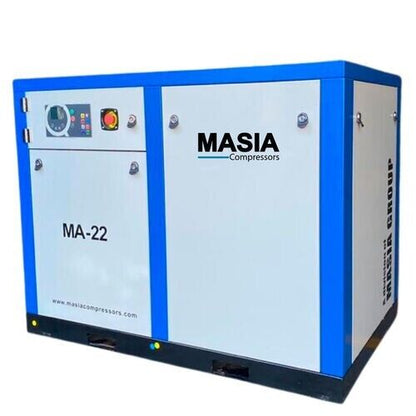 Compresor de aire de tornillo rotativo industrial Masia 220V 30HP 3PH 145 PSI 128CFM 10 Bar